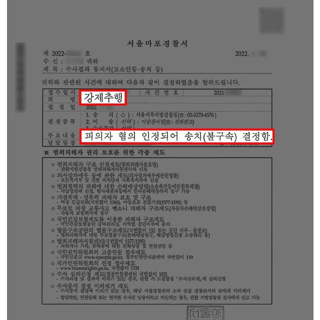강제추행 당한 피해자 대리하여 형사고소 후 기소의견 송치 이끌어내